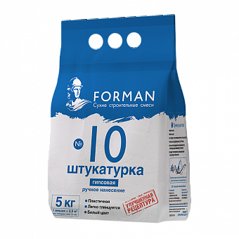 Штукатурка гипсовая Forman 10, 5 кг